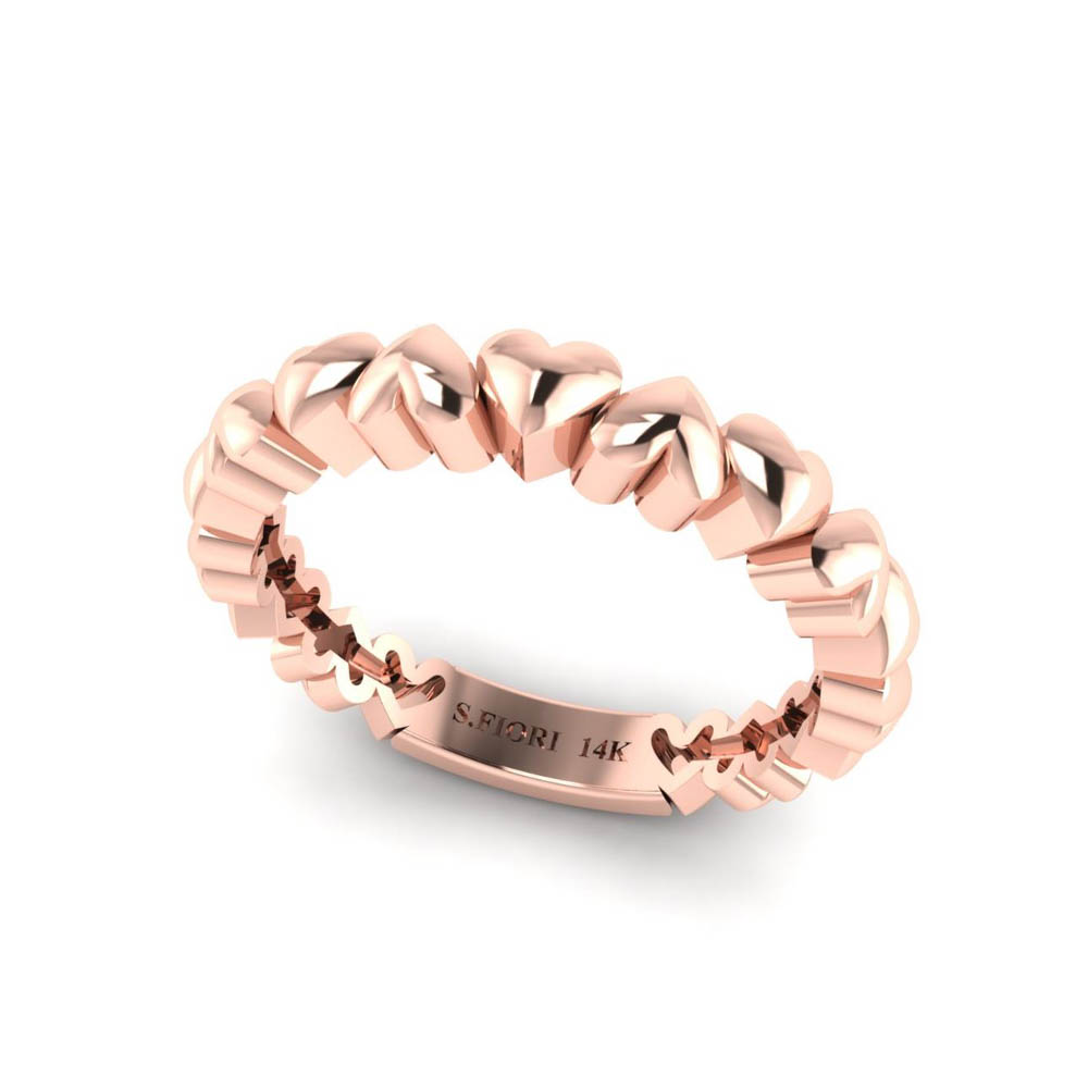 14K Rose Gold SF Signature Victoria Band