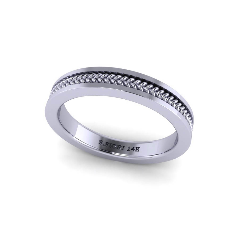 14K White Gold SF Signature Collection Victoria Band