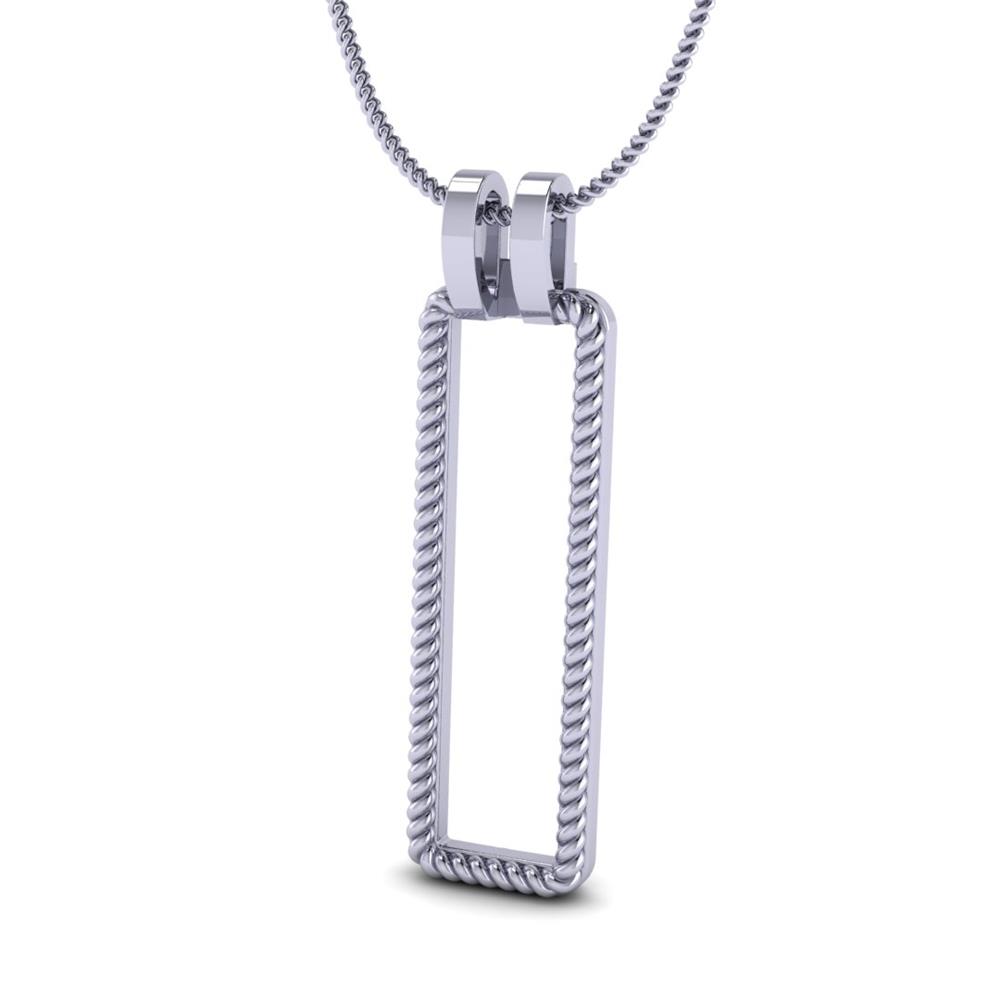14K White Gold, cut, Pendant 0.00